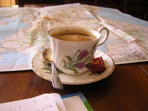 Cup Of Coffee-Scotland Map-Photo by Mairiuna L.