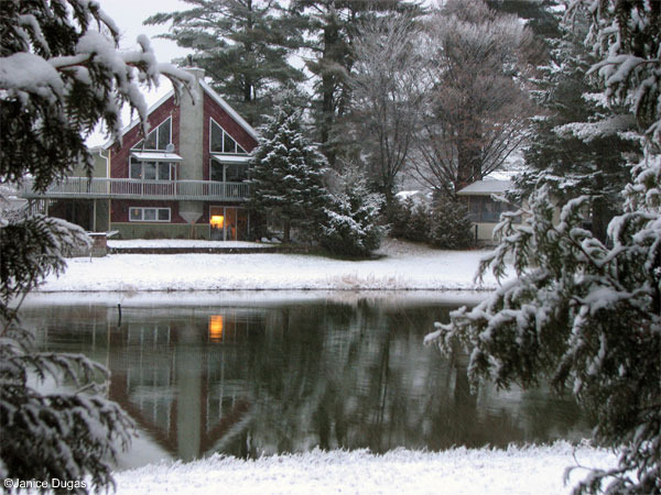 First-Snowfall-On-Lake by Janice Dugas Photography 2009